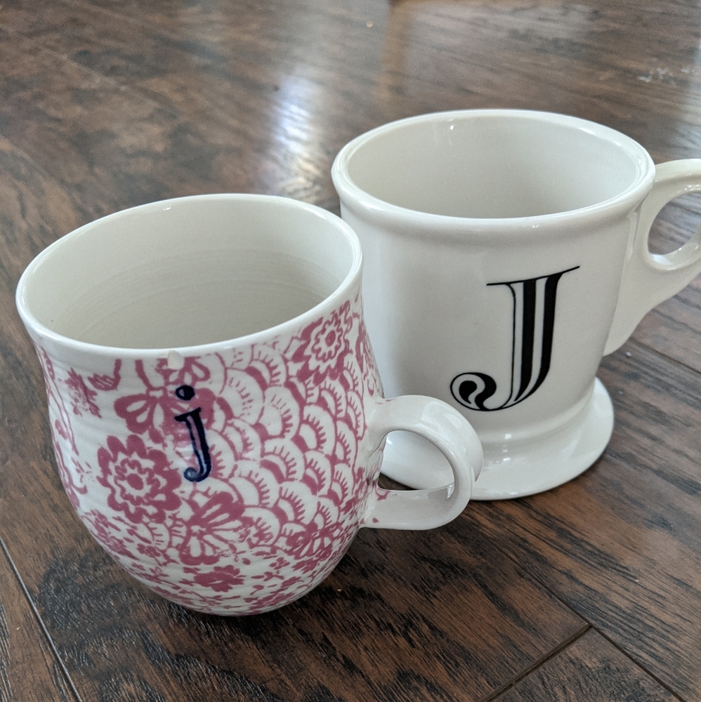 Monogrammed Anthropologie Mugs